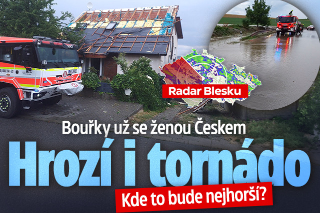 Banner ke žhavému tématu: Poplach kvůli bouřím v Česku: Hrozí ...