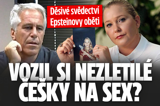 Banner ke žhavému tématu: Svědectví Epsteinovy oběti: Vozil si ...
