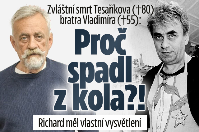 Banner ke žhavému tématu: Zvláštní smrt Tesaříkova (†80) bratra ...