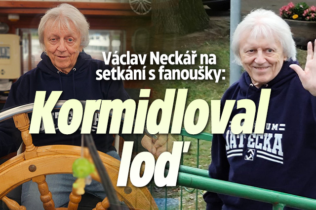 Václav Neckář na setkání s fanoušky: Kormidloval loď