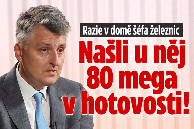Banner ke žhavému tématu: Razie v domě šéfa Správy železnic: ...