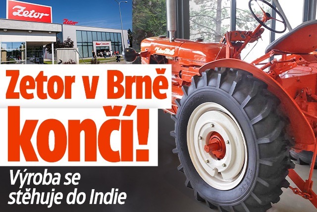 Banner ke žhavému tématu: Zetor ukončuje výrobu v Brně: Stěhuje ...