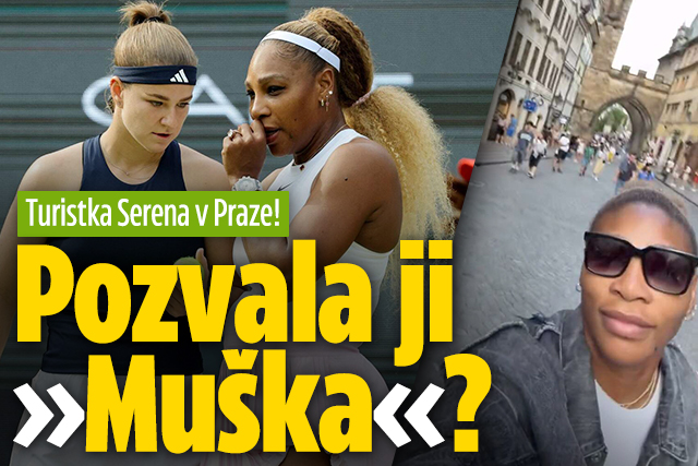 Banner ke žhavému tématu: Turistka Serena v Praze! Pozvala ji ...