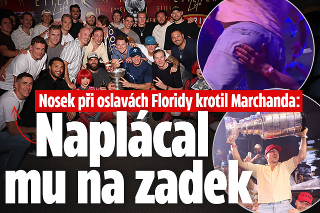 Nosek při oslavách Floridy krotil Marchanda: Naplácal mu!