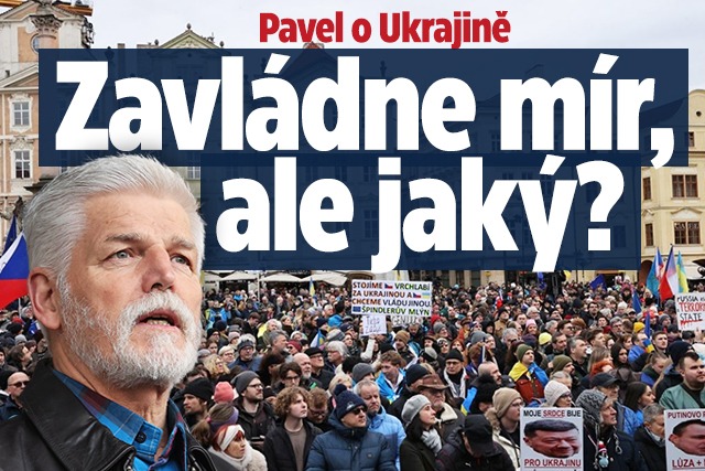 Banner ke žhavému tématu: Pavel o Ukrajině: Zavládne mír, ale ...
