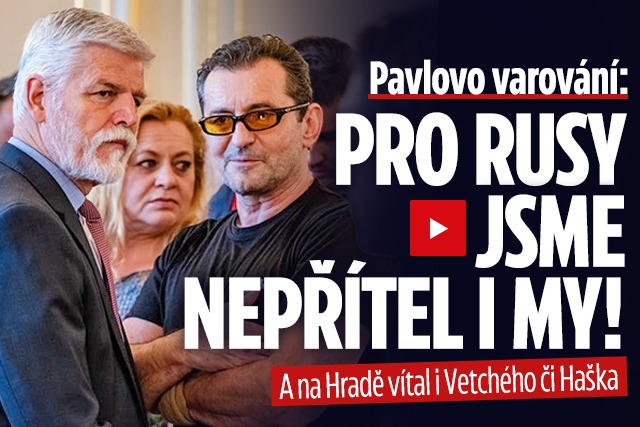 Banner ke žhavému tématu: Pavel varoval před ruskou hrozbou! Na ...