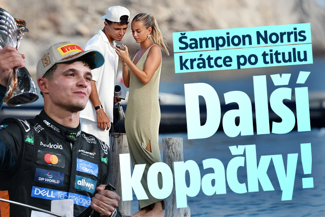 Banner ke žhavému tématu: Šampion Norris krátce před startem ...