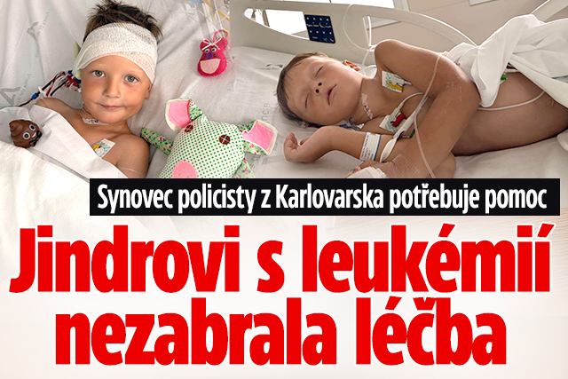 Banner ke žhavému tématu: Jindrovi s leukémií nezabrala léčba: ...