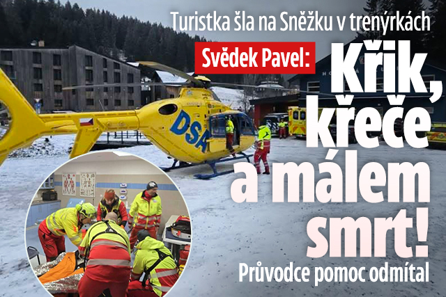Banner ke žhavému tématu: Žena šla na Sněžku v trenýrkách: Křik, ...