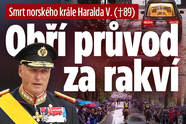 Banner ke žhavému tématu: Smrt norského krále Haralda V. (†89): ...