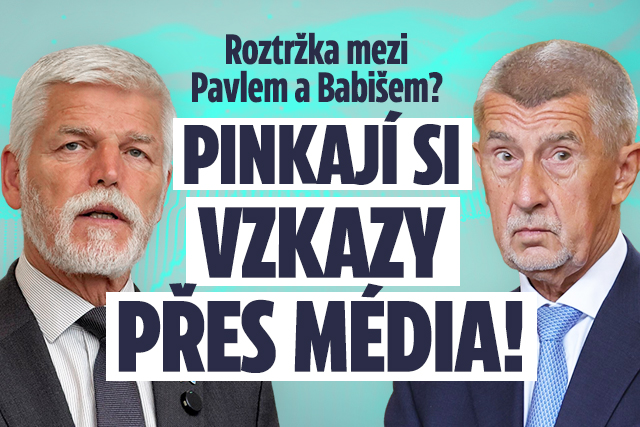 Banner ke žhavému tématu: Roztržka mezi Pavlem a Babišem? Pinkají ...