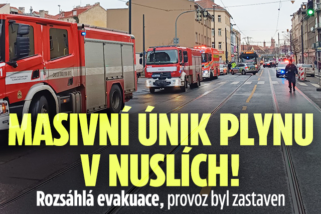 Banner ke žhavému tématu: Masivní únik plynu v Nuslích! Hasiči ...