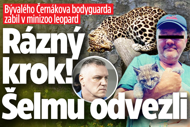 Banner ke žhavému tématu: Černákova exbodyguarda zabil leopard: ...