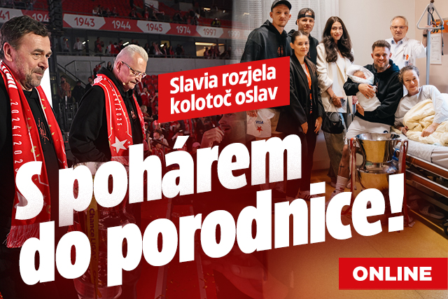 Slavia rozjela kolotoč oslav? S pohárem do porodnice!