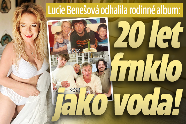 Banner ke žhavému tématu: Lucie Benešová odhalila rodinné album: ...