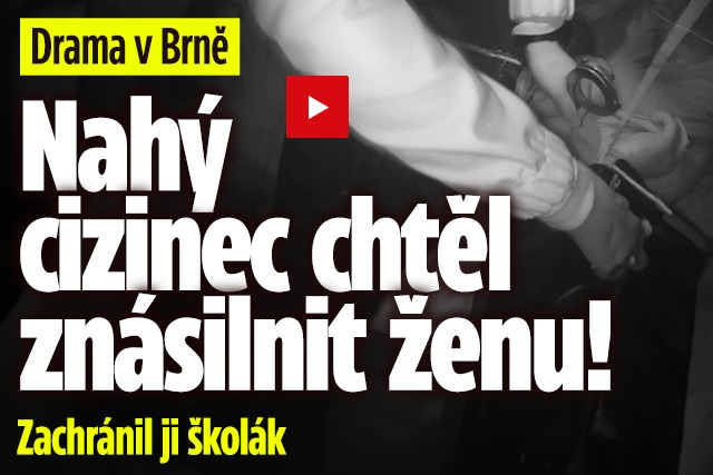 Banner ke žhavému tématu: Cizinec chtěl v Brně znásilnit ženu: ...