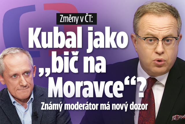 Banner ke žhavému tématu: V ČT došlo ke změně: Kubal jako „bič na ...