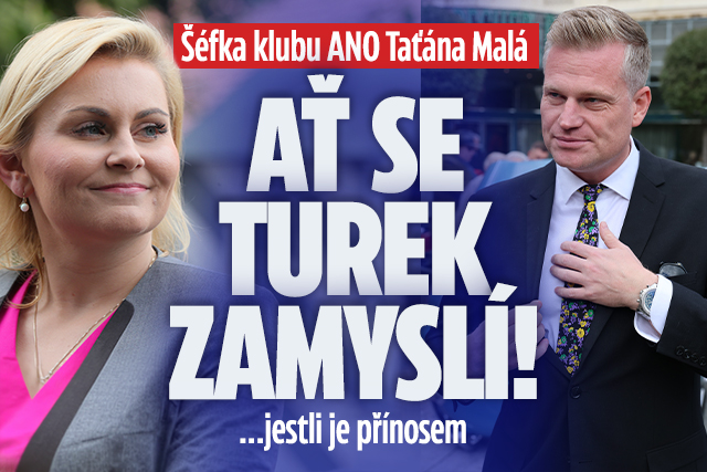 Banner ke žhavému tématu: Taťána Malá v Epicentru: Ať Turek ...