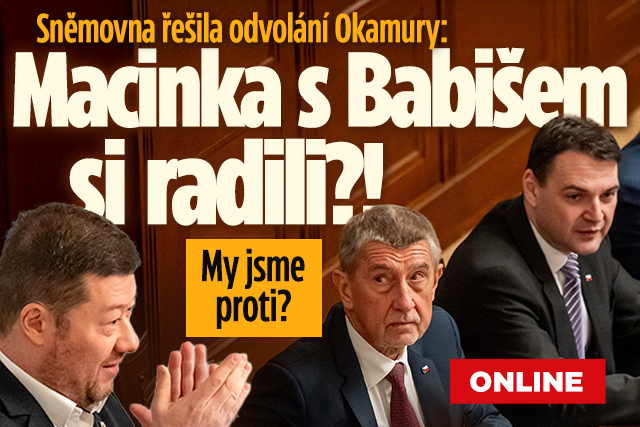 Banner ke žhavému tématu: ONLINE: Odvolání Okamury: Radili si ...