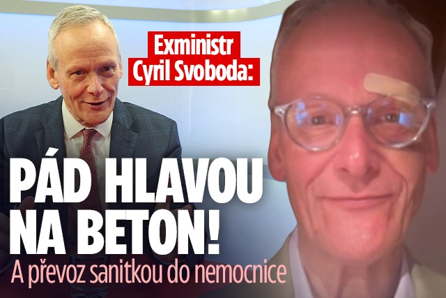Banner ke žhavému tématu: Exministr Svoboda: Pád hlavou na beton! ...