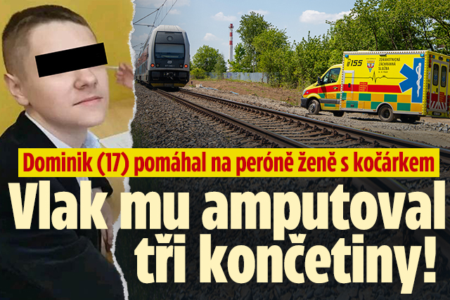 Banner ke žhavému tématu: Dominik (17) pomáhal s kočárkem: Vlak ...