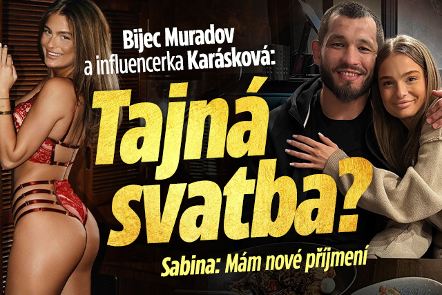 Banner ke žhavému tématu: Muradov a Karásková: Tajná svatba? ...