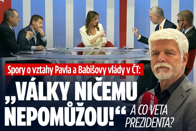 Banner ke žhavému tématu: Spory o vztahy Pavla a vlády v ČT: ...