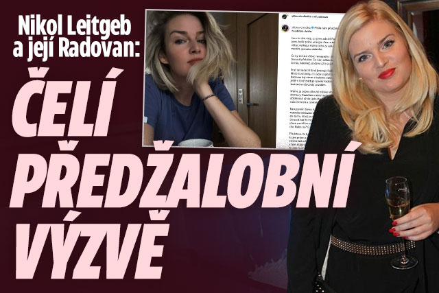 Banner ke žhavému tématu: Nikol Leitgeb a její Radovan: Čelí ...