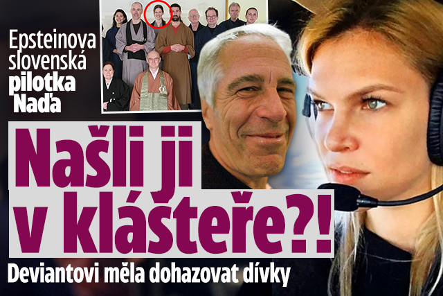 Banner ke žhavému tématu: Epsteinova slovenská pilotka Naďa: ...