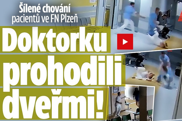 Banner ke žhavému tématu: Šílené chování pacientů v Plzni: ...