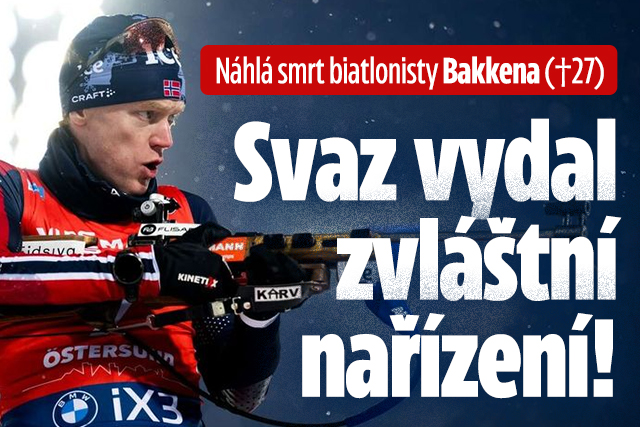 Banner ke žhavému tématu: Náhlá smrt biatlonisty Bakkena: ...