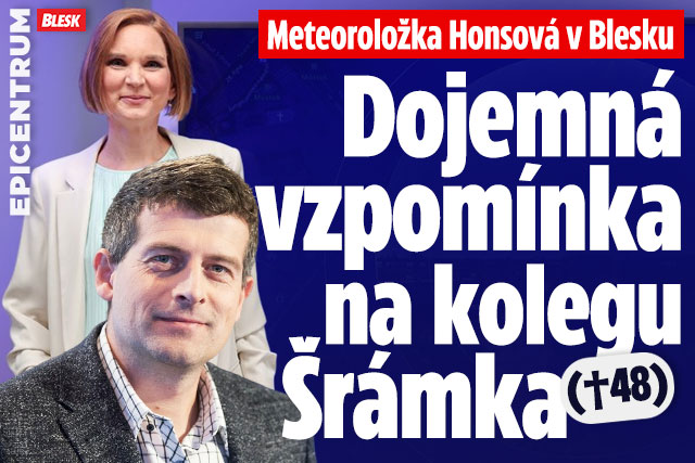 Meteoroložka Honsová: Dojemná vzpomínka na kolegu Šrámka