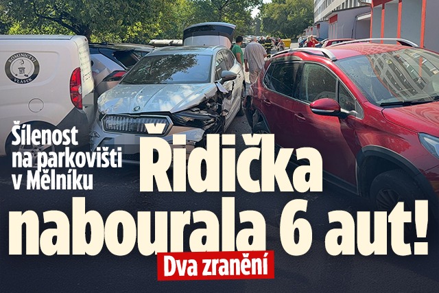 Banner ke žhavému tématu: Šílenost na parkovišti v Mělníku: ...