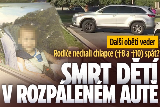 Banner ke žhavému tématu: Smrt dětí v rozpáleném autě! Rodiče ...