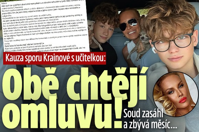 Banner ke žhavému tématu: Kauza sporu Krainové s učitelkou: Obě ...