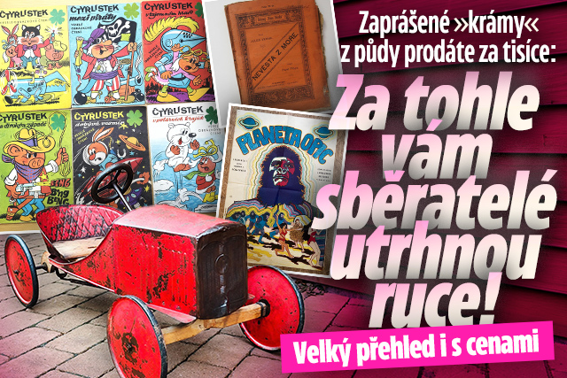 Banner ke žhavému tématu: Krámy z půdy za tisíce: Za tohle vám ...
