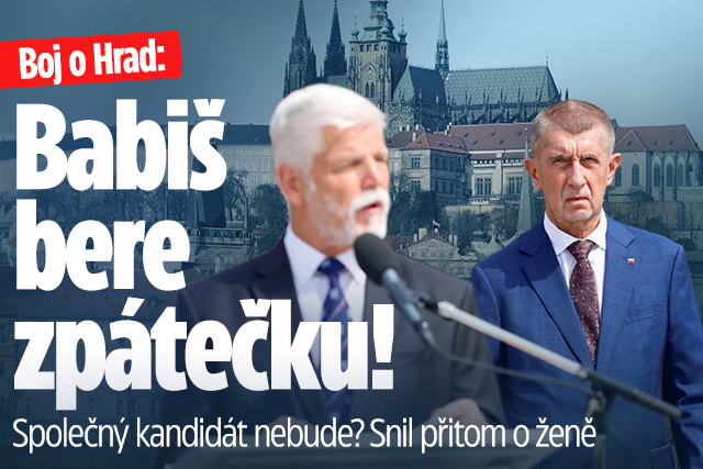 Banner ke žhavému tématu: Boj o Hrad: Babiš bere zpátečku! ...