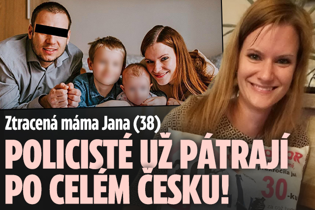 Banner ke žhavému tématu: Ztracená máma Jana (38): Policisté už ...