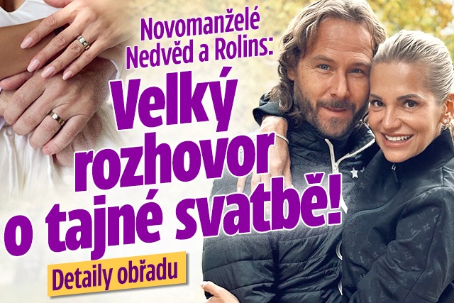 Banner ke žhavému tématu: První detaily veselky Rolins a Nedvěda: ...