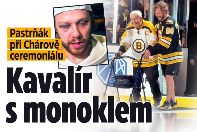 Banner ke žhavému tématu: Pastrňák při Chárově ceremoniálu: ...