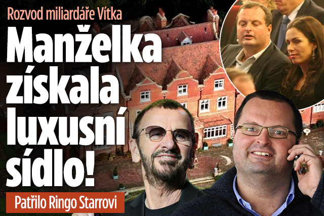 Banner ke žhavému tématu: Rozvod miliardáře Vítka: Manželka ...