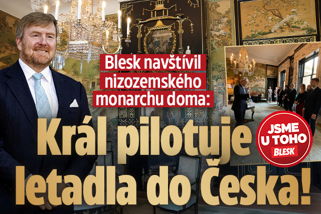Blesk navštívil nizozemského krále doma! 