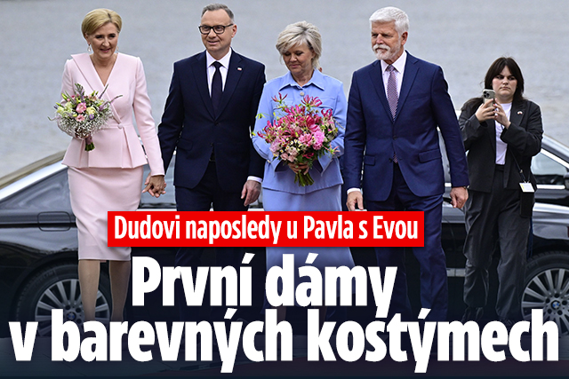 Dudovi naposledy u Pavla s Evou: První dámy v barvách