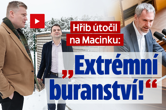 Banner ke žhavému tématu: Hřib útočil na Macinku: „Extrémní ...