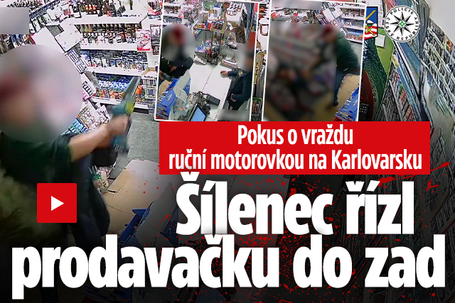 Banner ke žhavému tématu: Muž na Karlovarsku řezal prodavačku ...