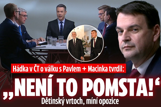 Banner ke žhavému tématu: Hádka v ČT o válku s Pavlem: „Není to ...