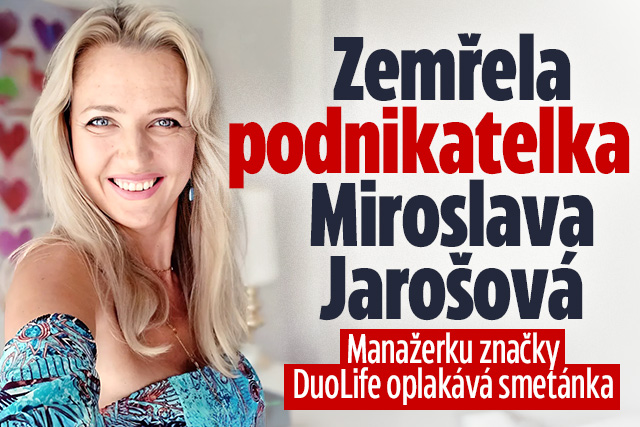 Banner ke žhavému tématu: Zemřela podnikatelka Miroslava ...