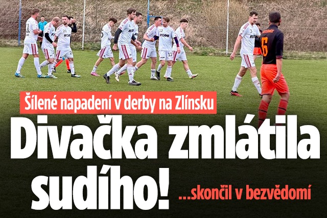 Banner ke žhavému tématu: Šílené napadení v derby na Zlínsku: ...