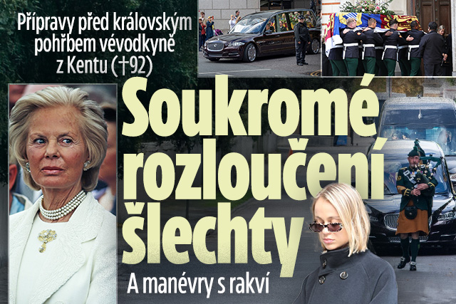 Banner ke žhavému tématu: Přípravy pohřbu vévodkyně z Kentu ...