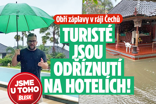 Banner ke žhavému tématu: Ráj čelí obřím záplavám: Češi jsou ...
